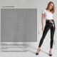 Women's Stretchy Faux Leather Leggings Pants, Sexy Red High Waisted Tights