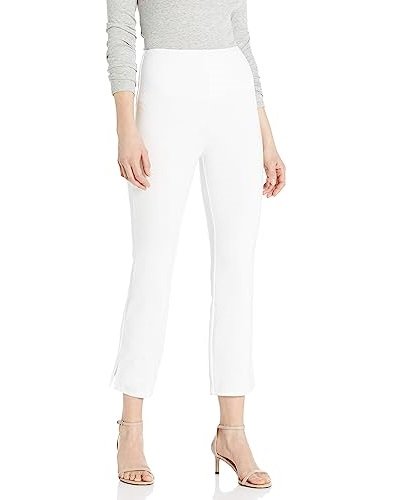 Women's solid color split flared leggings