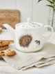 Hedgehog & Mouse Bone China Teapot, 600ml, White/Brown